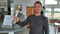Vizemeister Robin Sittmann freut sich über seinen 2. Platz bei der Deutschen Meisterschaft